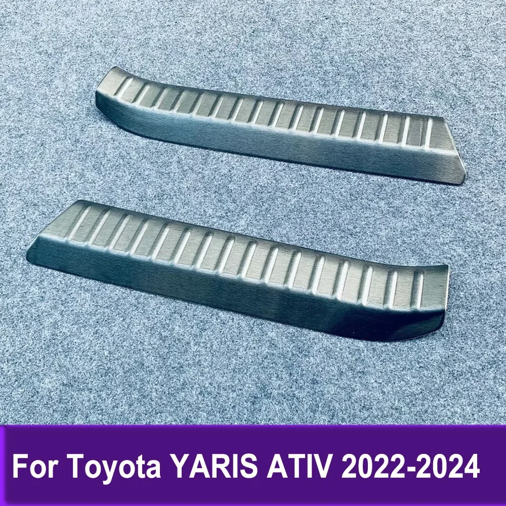 

Inner Rear Bumper Pad Protector Trim For Toyota YARIS ATIV 2022 2023 2024 Tail Trunk Scuff Plate Cover
