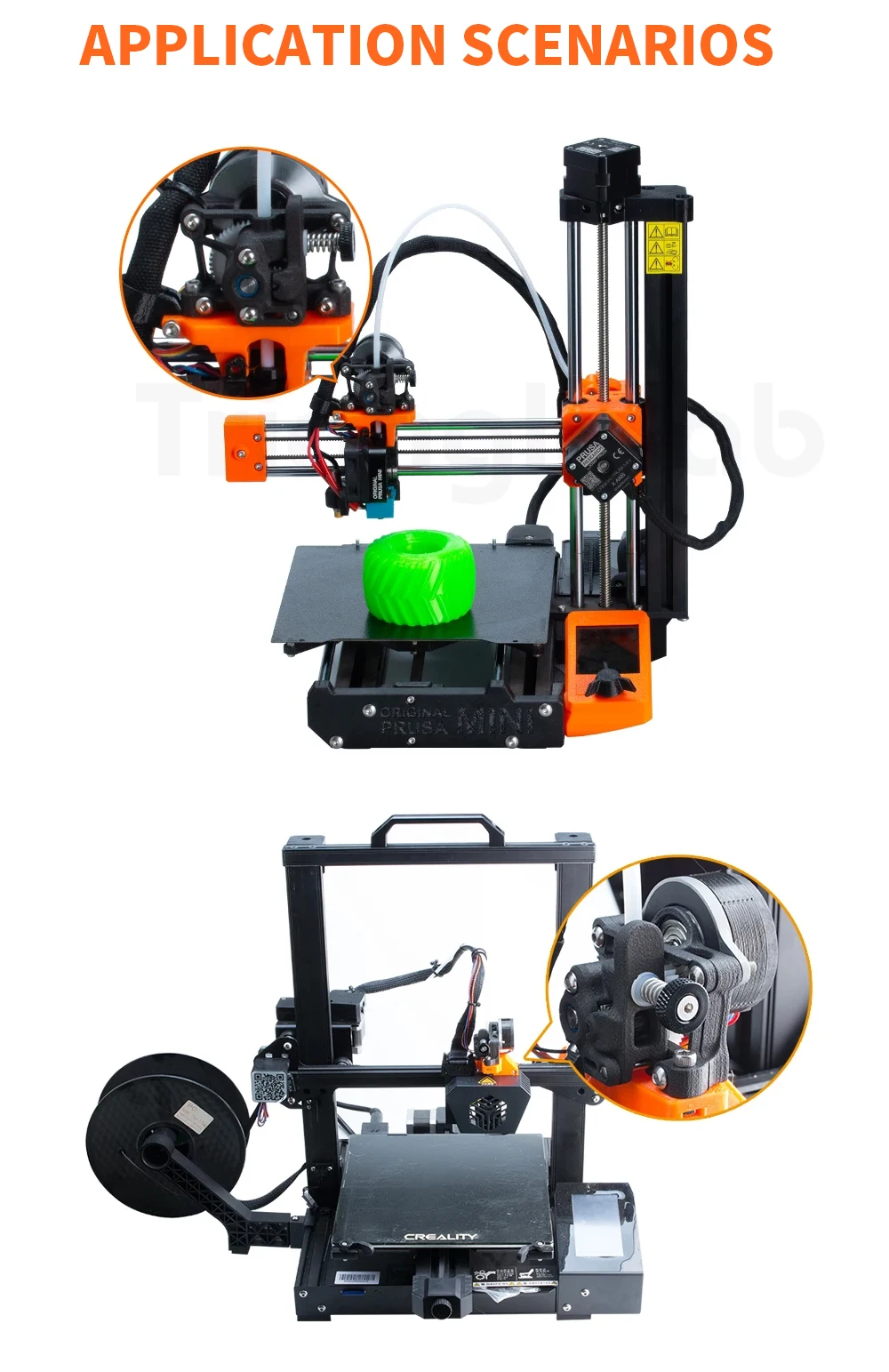 Trianglelab-Sherpa Mini-Extruder, Moons' Motor, LDO-Motor, kein Motor, Spritzguss, stark und langlebig, geringes Gewicht. – Detail 8