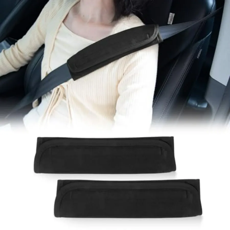 Car Seat Belt Cushion Shoulder Strap Ice Silk for Adults Babies Stroller Pushchair High Chair Seatbelt Pad Covers with Soft Com