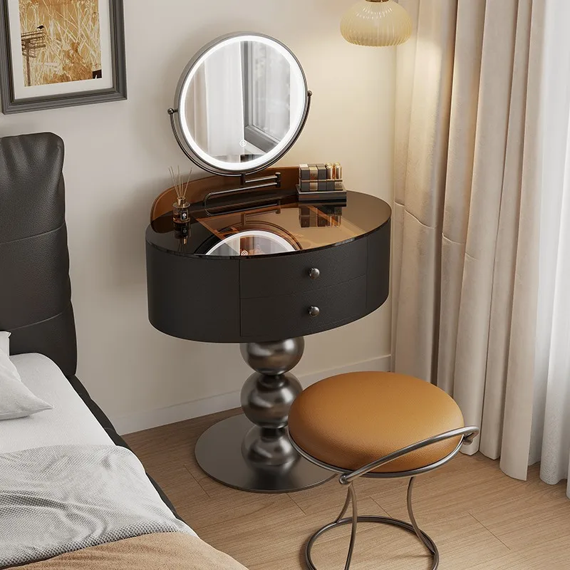 

Bedroom Modern Simple Light Luxury Solid Wood Mini Makeup Table Dresser vanity Dressing table Makeup vanity makeup desk Vanities