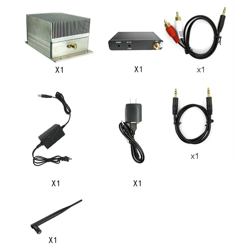 UHF Wireless Audio Transmission HIFI 5km High Fidelity Stereo Transmitter Single to-Multiple Receiver For Amplifier PC Audio