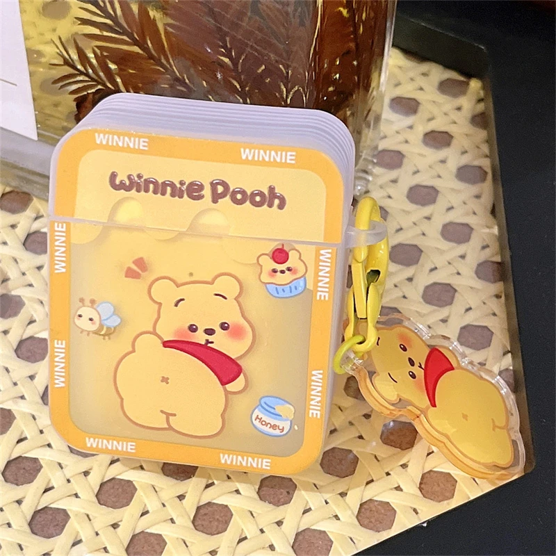 Disney Winnie Pooh For Apple AirPods 1 2 Pro 3rd Generation Cover Bluetooth Headphone Cover Cartoon Protective Case With Pendant