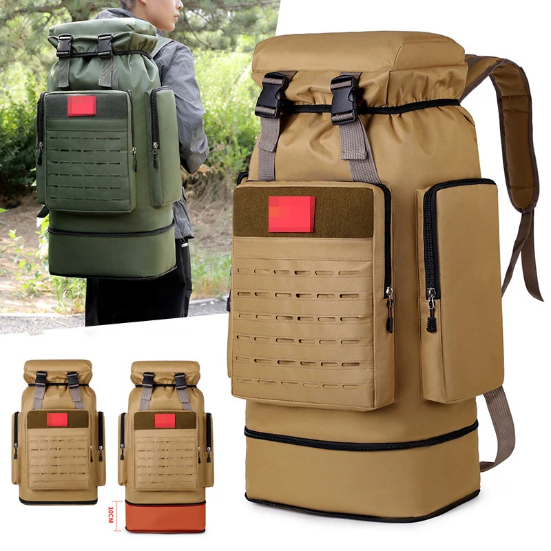 

Tactical Climbing Backpack Large Capacity Outdoor Travel Hiking Trekking Camping Luggage Bag Mountaineering Sports Trip Rucksack