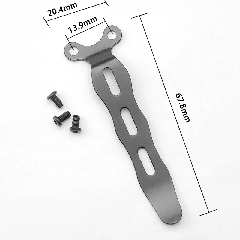 Folding Knife Clip Material 420 Stainless Steel With 3pcs Screws DIY