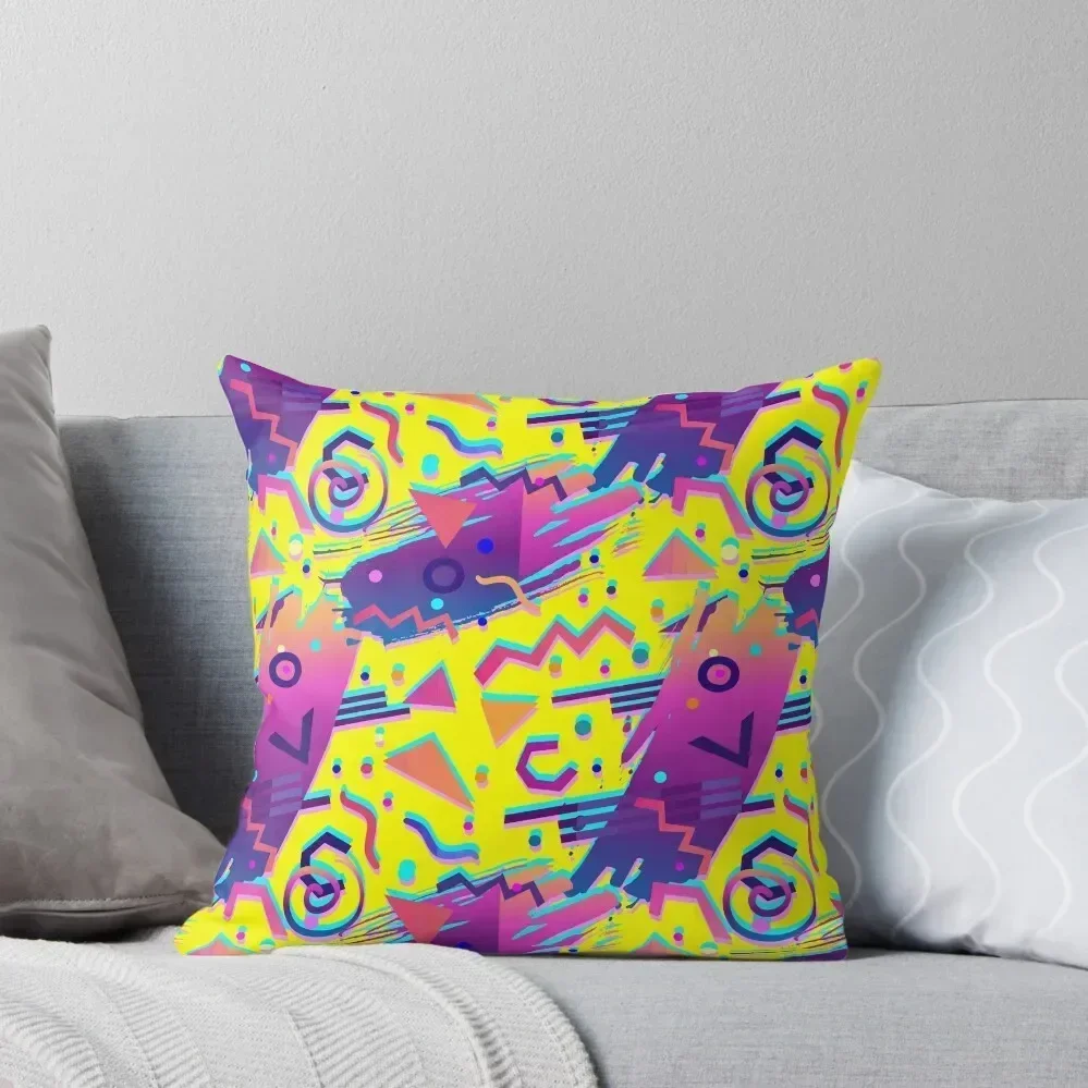 Eighties Retro Memphis Pattern Throw Pillow Sofa Cushion Cushions Home Decor pillow