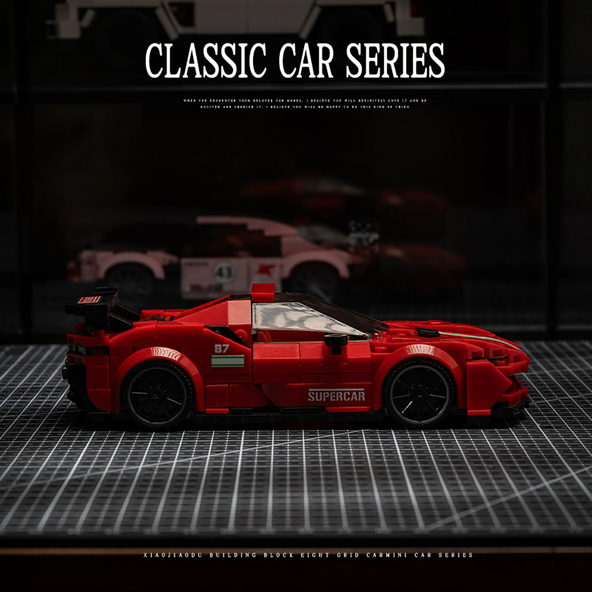 ตัวต่อรถแข่งความเร็วสูง SF90XX จำนวน 375 ชิ้น ชุดตัวต่อรถซูเปอร์คาร์ ของเล่นตัวต่อสำหรับเด็กและผู้ใหญ่ ของขวัญ