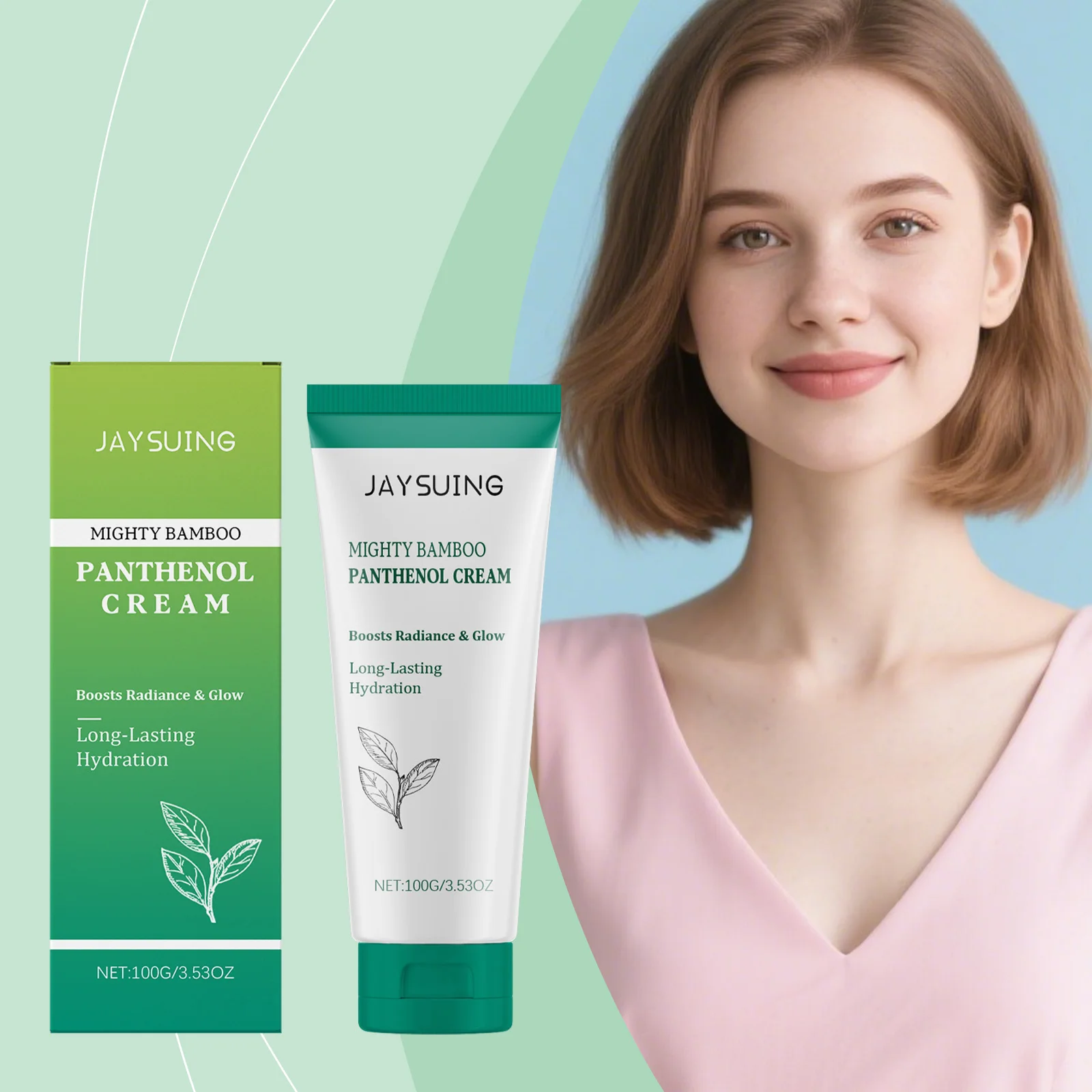 Jaysuing Niacinamide Moisturizer, Gentle Formula Pampering Moisturizing Nourishing Brightening Skin Acne Care Cream