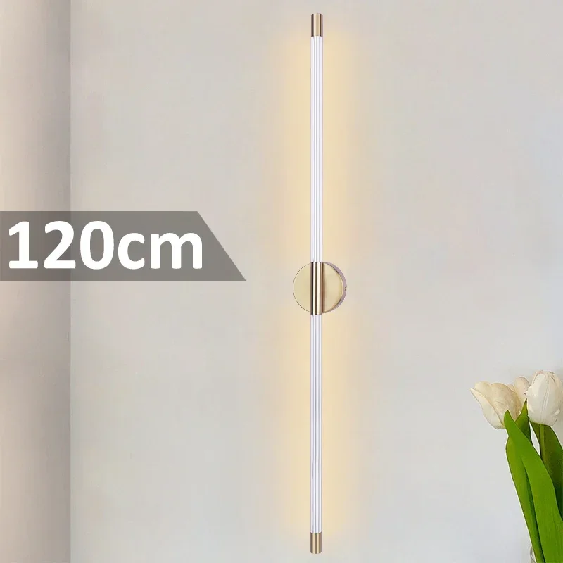 40/60/80/100/120CM LED Wall Lamp Long Strip Light Indoor Bedside Hallway Lighting Fixture Living Room Wall Bedroom Ambient