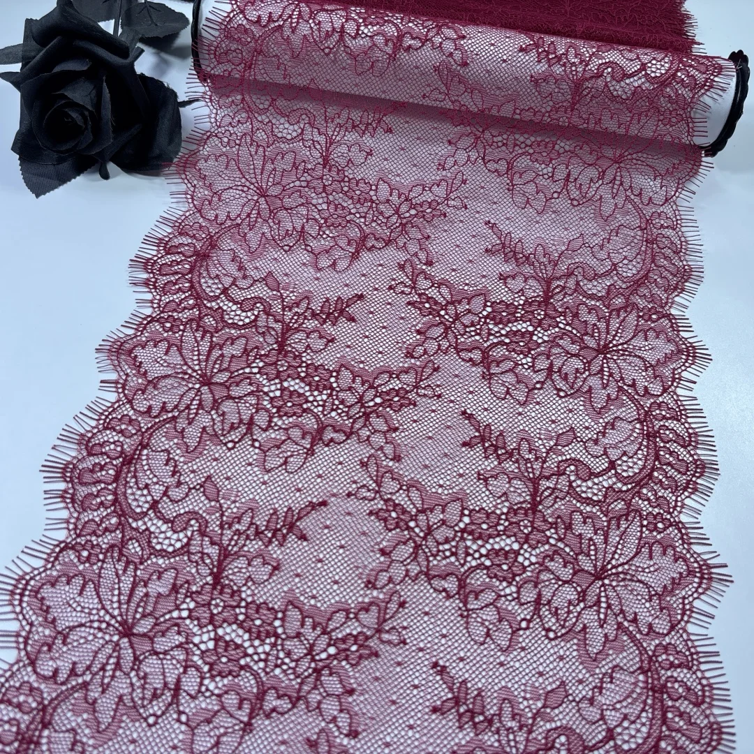 Clothing Sewing Craft Chantilly Lace Trim Black Eyelash Lace Fabric African Lace Trim DIY Fabric Materials For Needle Work