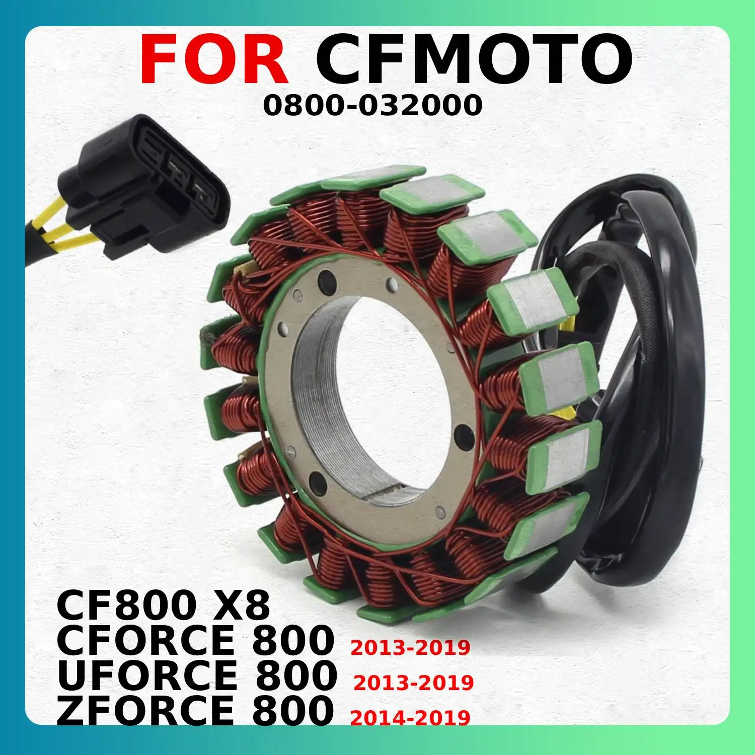 

Статор генератора для мотоциклов CFMOTO CFORCE UFORCE 800 2013-2019, ZFORCE 2014-2019, CF800 X8 0800-032000, запчасти для мотоциклов