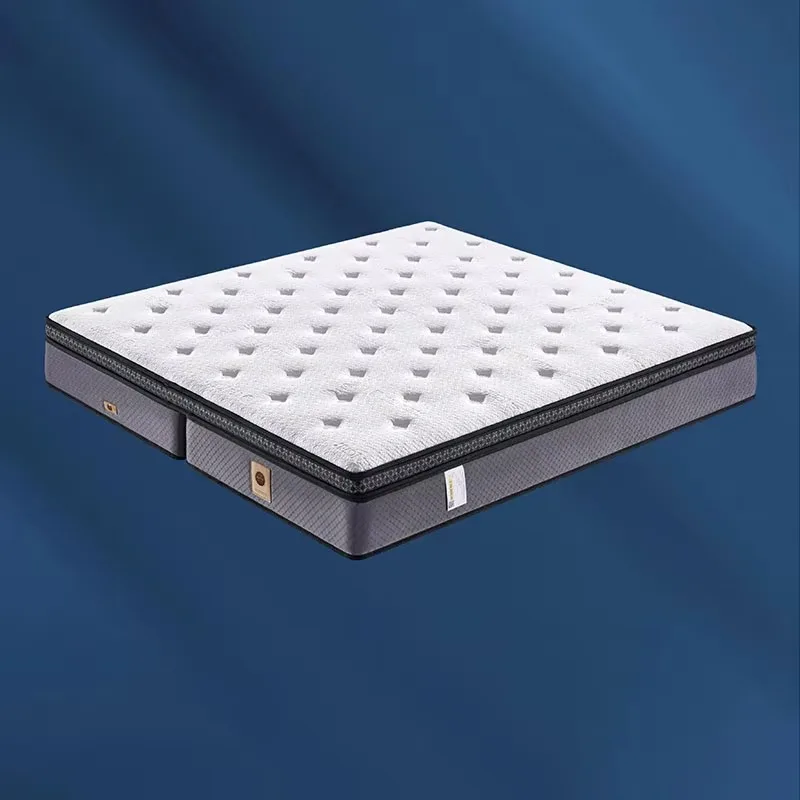 Natural Jute Brown Independent Pocket Spring Mattress China 3D Soft Cushions Mattress King Mattress