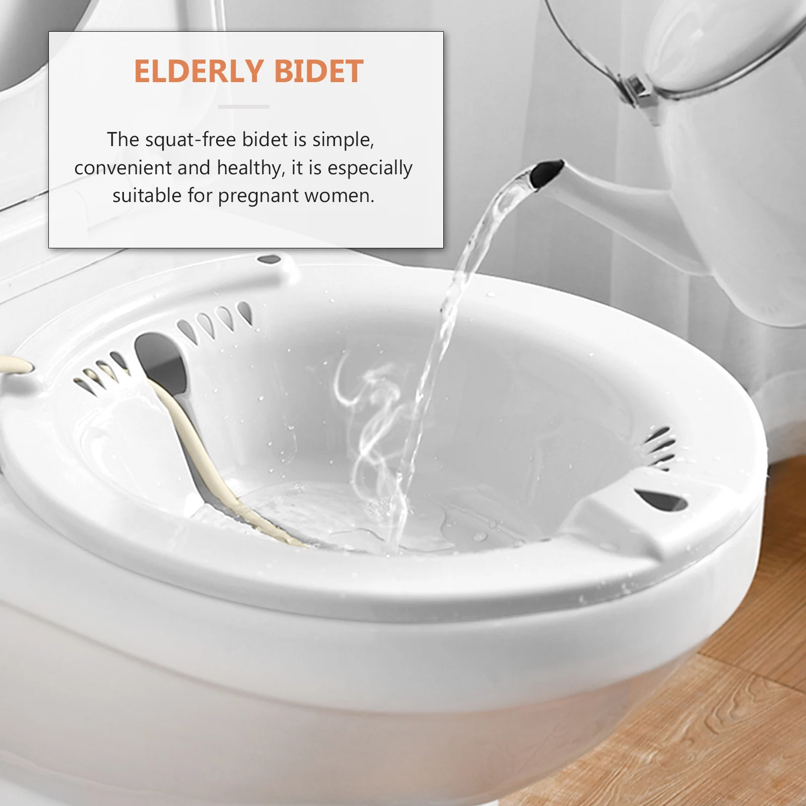 

Sitz Bath for Pregnant Women Hemorrhoid Washing Basin Elderly Bidet Squat Free White Toilet Seat Hemorrhoid Washing Nursing Care