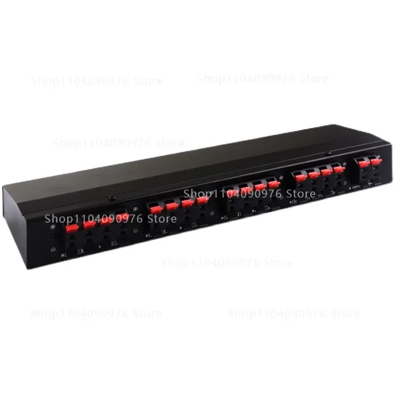 1 in 8 out, passive power amplifier speaker switcher, speaker switch splitter, comparator, no loss of sound quality