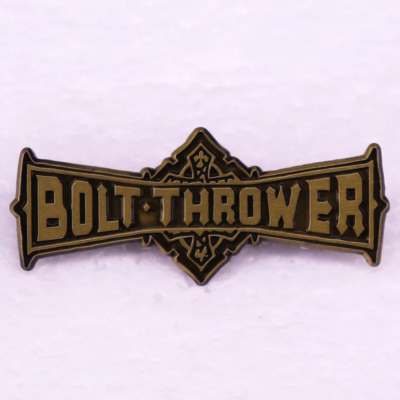Bolt The Thrower Brooch Classic Heavy Metal Rock Band Periphery Enamel Pin Hat Backpack Lapel Badge Souvenir Jewelry