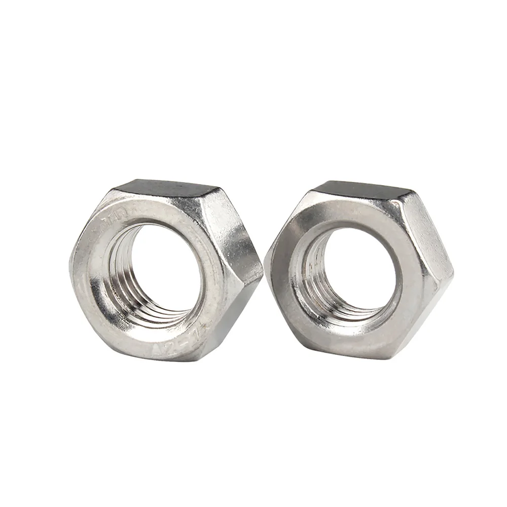 Left Thread 304 Stainless Steel Hex Hexagon Nuts M4 M5 M6 M8 M10 M12 M14 M16 M18 M20 Left hand Nut Reverse tooth Hex Nut