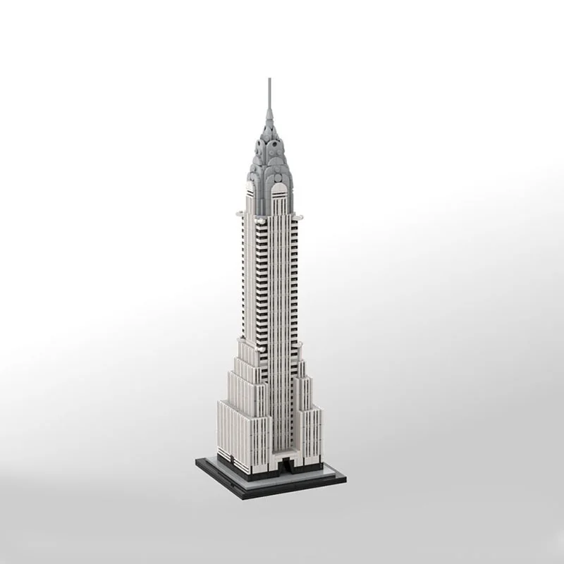 1210 قطعة MOC كرايسلر بناء 1 مقياس نموذج معمار كتل لعبة الهندسة المعمارية تجميع فكرة ذاتية الصنع هدايا عيد الميلاد عيد الميلاد #3