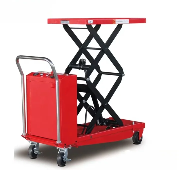 Mesa semi elétrica do elevador da tesoura de Reddot 500kg 1000kg com grande plataforma