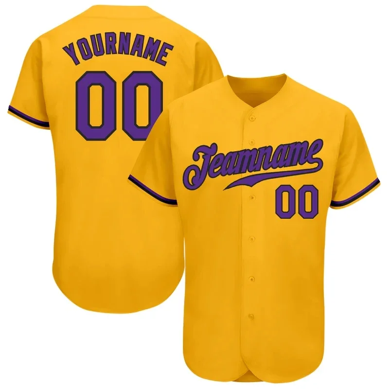 

Yellow Series Custom Baseball Jersey Men and Women Section Shirt 3D Printed Shirt Casual Team Shirts Hip Hop Unisex Tops