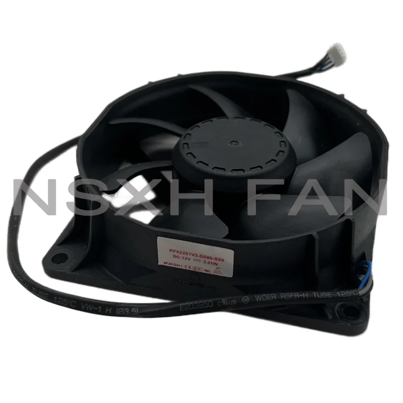 Imagem -02 - Linha Ventilador de Refrigeração do Projetor Brandnew P6200 P6200s Pf92251v3-d060-s99 Pf92251b3-q030-s99 12v 2.21w 9225 4