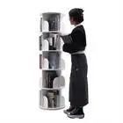 

Freestanding 360° Rotating Bookshelf Bookcase Storage Shelf Display Rack 5 Tier