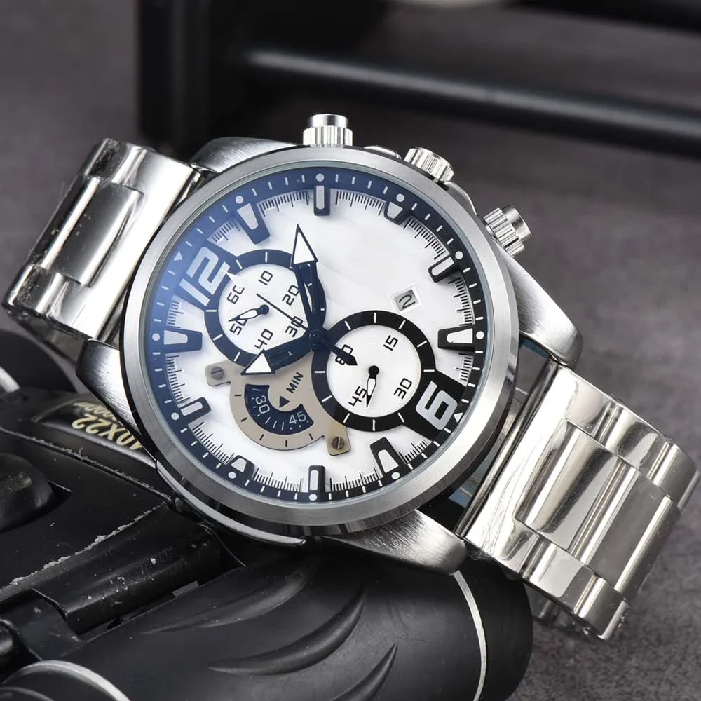 Классические мужские часы Carrera, многофункциональные деловые часы с хронографом и автоматической датой