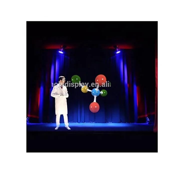 Pepper's Ghost 3D Holographic Projector Stage Projection Screen with Intriguing Effects PET Fabric Non-Portable SMX SMX-H Model