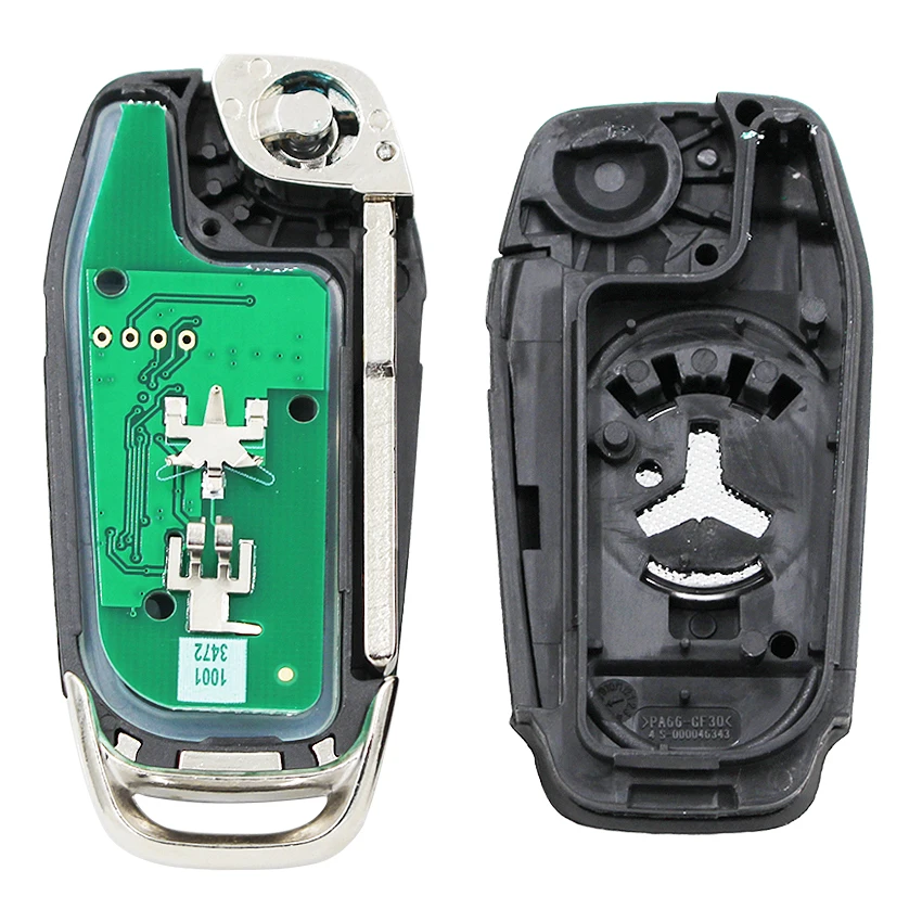 3 + 1/4 pulsanti Flip Remote Key Keyless Entry Fob 315MHz con 49 Chip Hitag Pro per Ford Fusion 2013-2015 ID FCC: N5F-A08TAA HU101