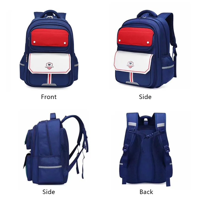 SUN EIGHT Oxford Primary School Bags New Boy Backpack For Kids 6 Bright Colors Zippers Rucksack