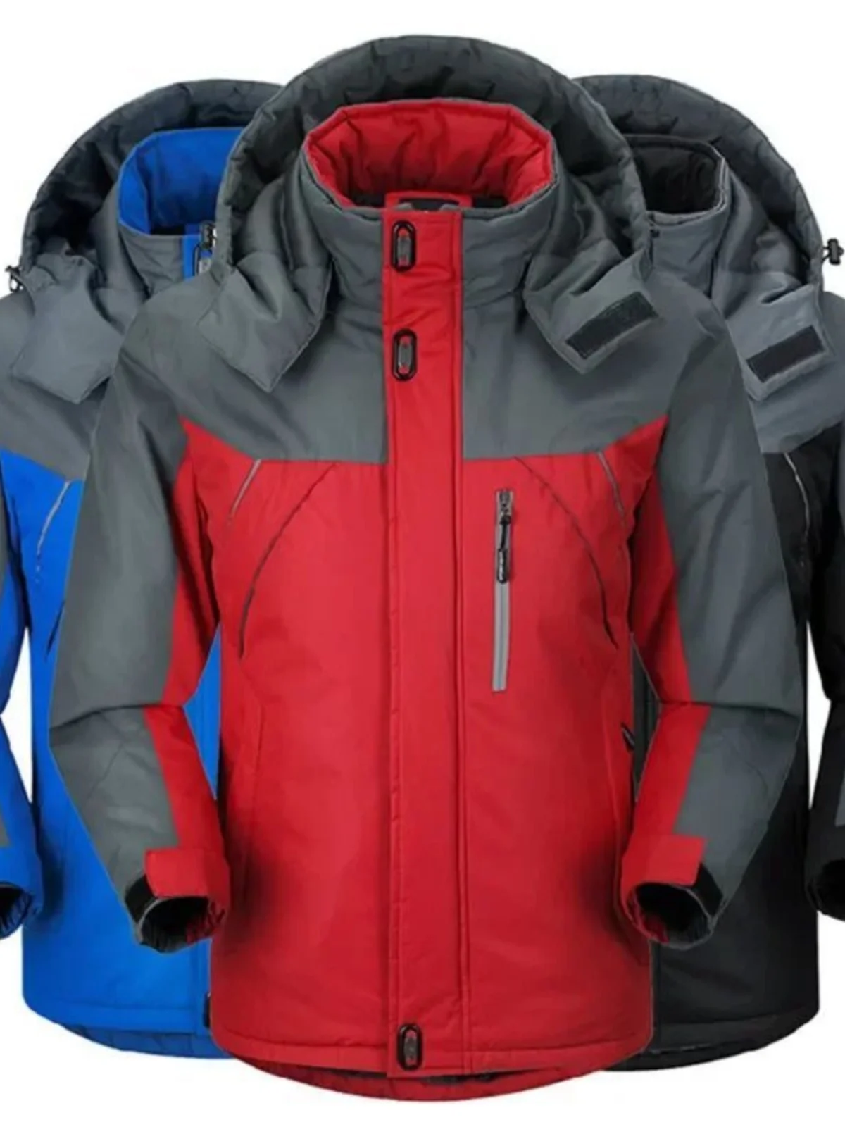 

Men's Thiened Color Blo Assault Suit Windproof Jaet Outerwear Youth ort Sle Autumn Winter Casual Faion Coat