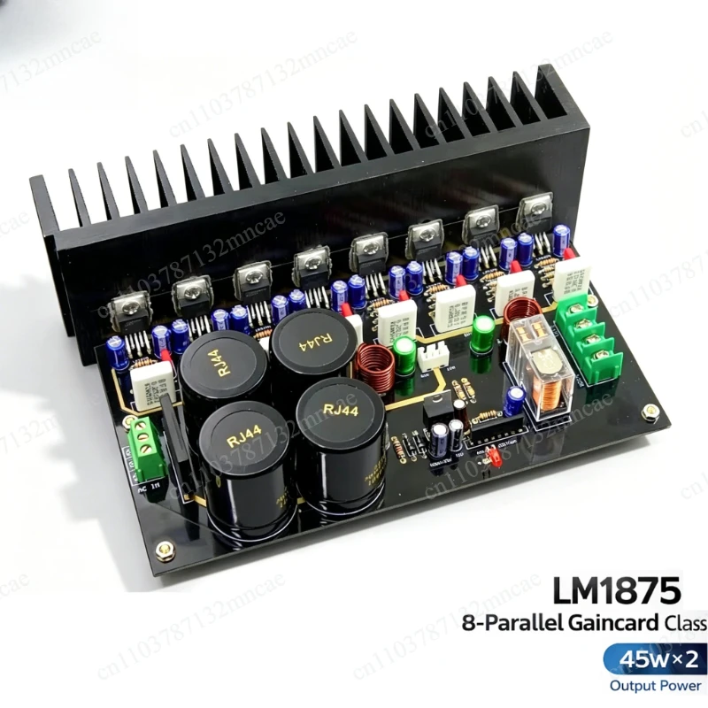 LM1875 8 Parallel Class AB Power Amplifier Kit Gaincard HiFi Audio Amp Board 45W2, 4 Pairs Parallel Output