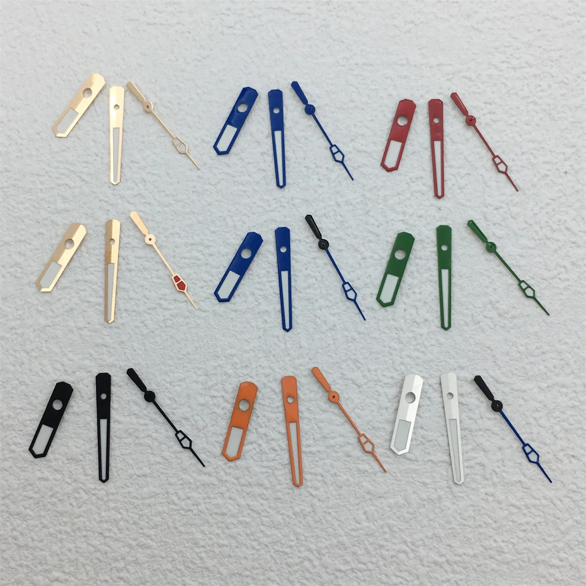 Jam tangan emas tangan NH35 pistol emas mawar perak jam tangan untuk NH34 NH35 NH36 NH38 NH39 NH70 NH72 gerakan jam tangan bercahaya hijau pointer