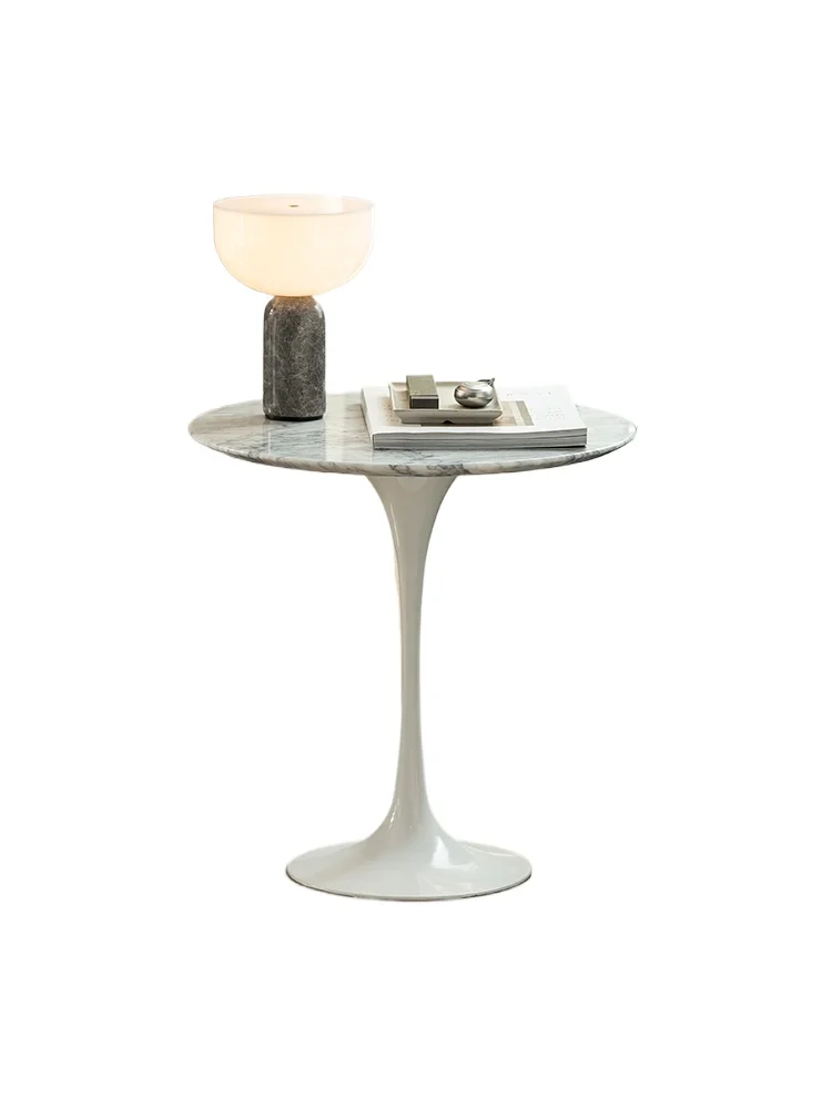 

Marble household living room small apartment sofa side few small round tables
