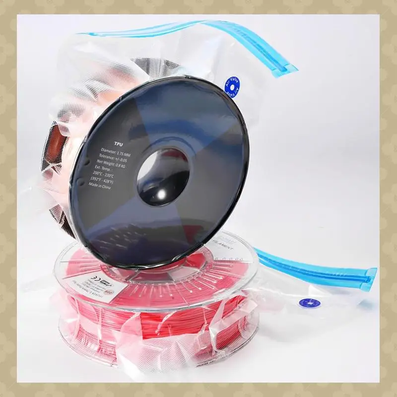 AB45 50PCS Filament Storage Bags Kit 3D Printer Filament Storage Bags For 3D Filament Storage And Keep Filament Dry