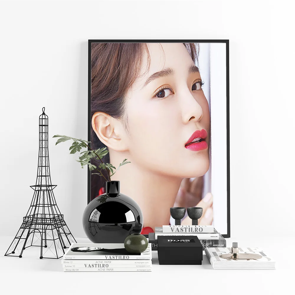 كيم سي جيونغ ستار الفن طباعة المشارك المغني الممثلة قماش اللوحة غرفة المعيشة ديكور المنزل ملصقات جدار