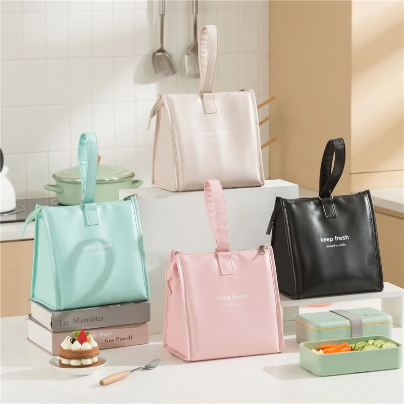 One-shoulder Bento Bag Student Lunch Box Bag Lunch Bag Office Worker Carrying Lunch Bag Thermal Insulation Bag