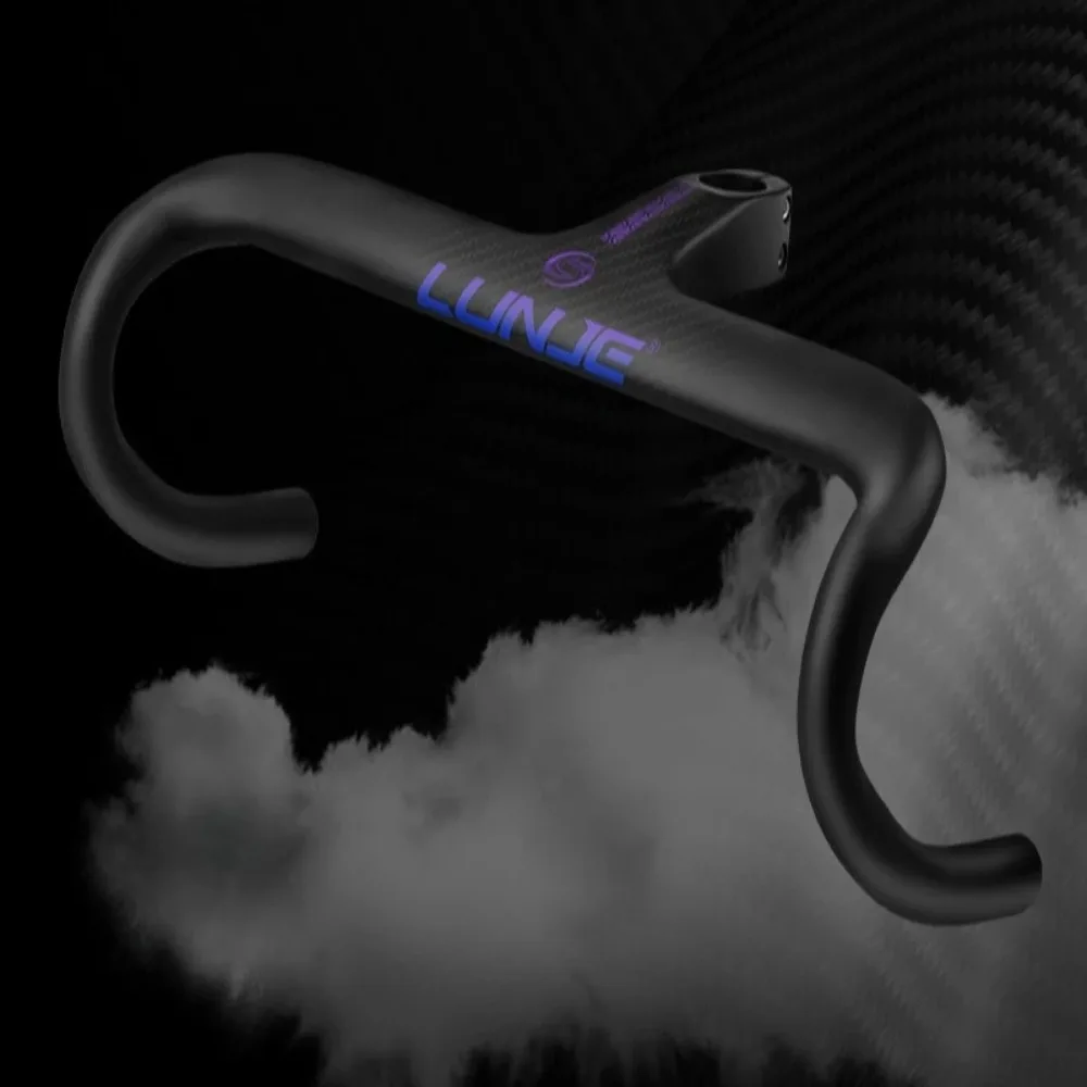 

New aluminum-carbon integrated bend handle bicycle carbon fiber integrated handle road car inner wiring handlebar carbon handle