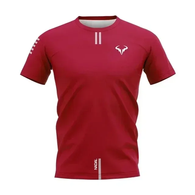 Federer Tennis Jersey Sports Quick Drying Top Nadal Tennis Polo Shirt Breathable Dejo Short Sleeved Men\'s T-shirt Quick Drying