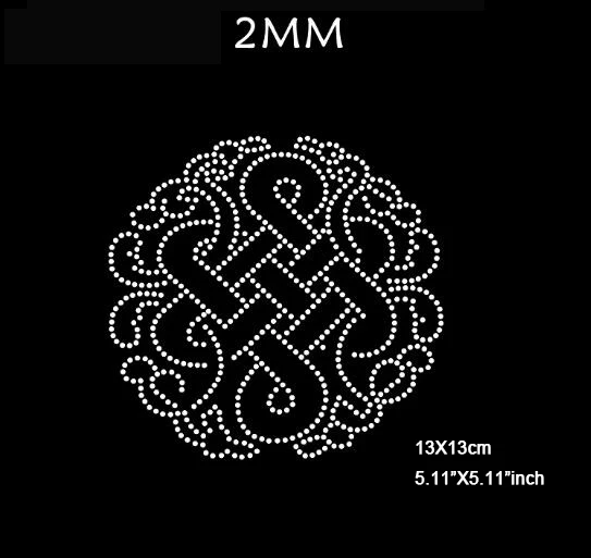 

6 шт./лот (13X13 см) узоры в этническом стиле со стразами, теплопередающие стразы для украшения, железные аксессуары «сделай сам» (SSA-3948)
