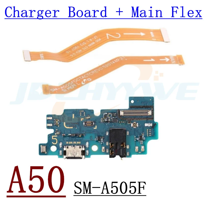 USB Fast Charging Charger Board For Samsung Galaxy A10 A20 A30 A40 A50 A60 A70 A80 A30S A50S A70S Main Motherboard Flex Cable