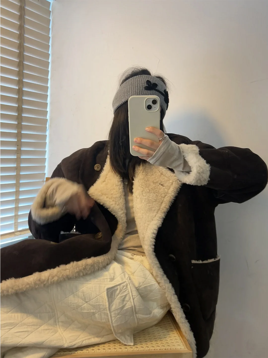 

Корейское утепленное шерстяное пальто из хлопка, двустороннее, мягкое, из овечьей шерсти, женское, винтажное, свободного кроя, с длинными рукавами