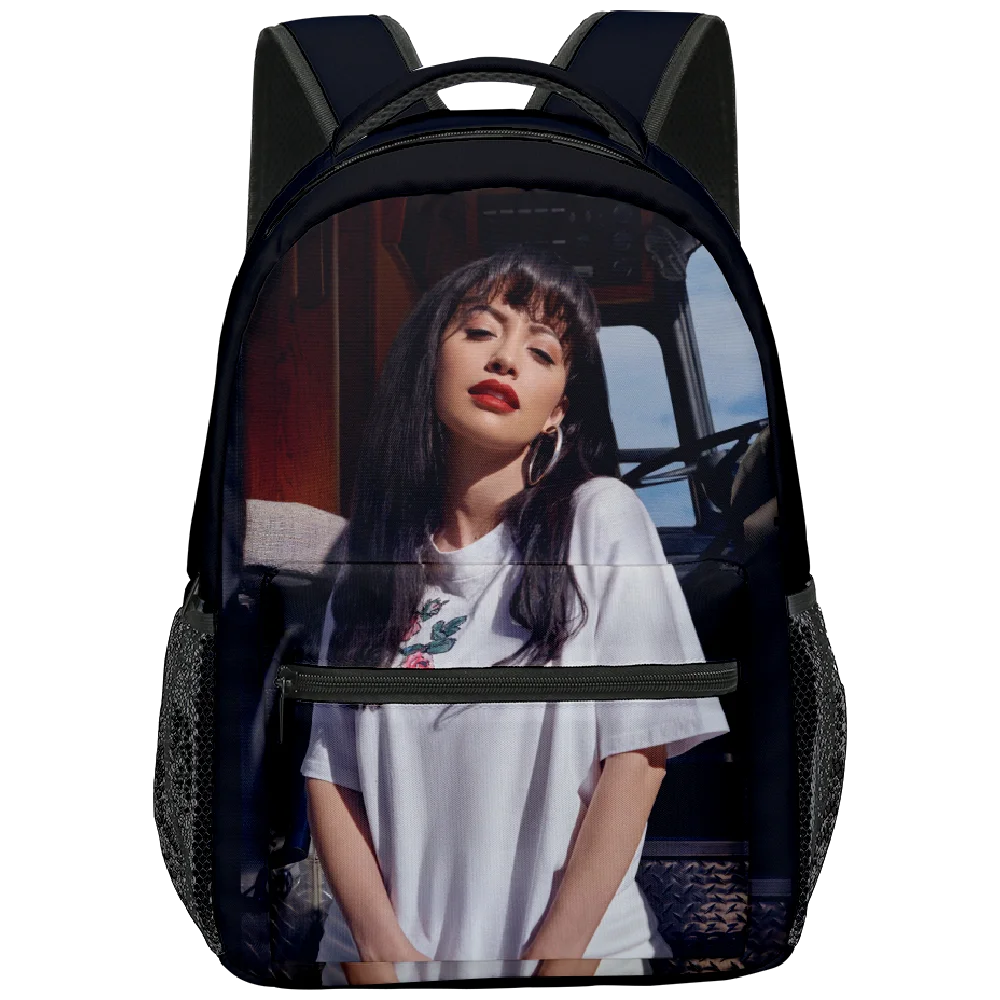 Cartoon Novelty Selena Quintanilla student Bookbag Notebook Backpacks 3D Print Oxford Waterproof Boys/Girls Travel Backpacks