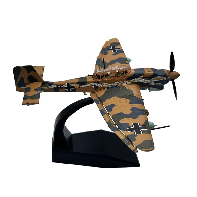 1:72 1/72 Scale German Junkers Stuka JU-87 JU87 Bomber Fighter Diecast Metal Plane Aircraft Model Children Toy