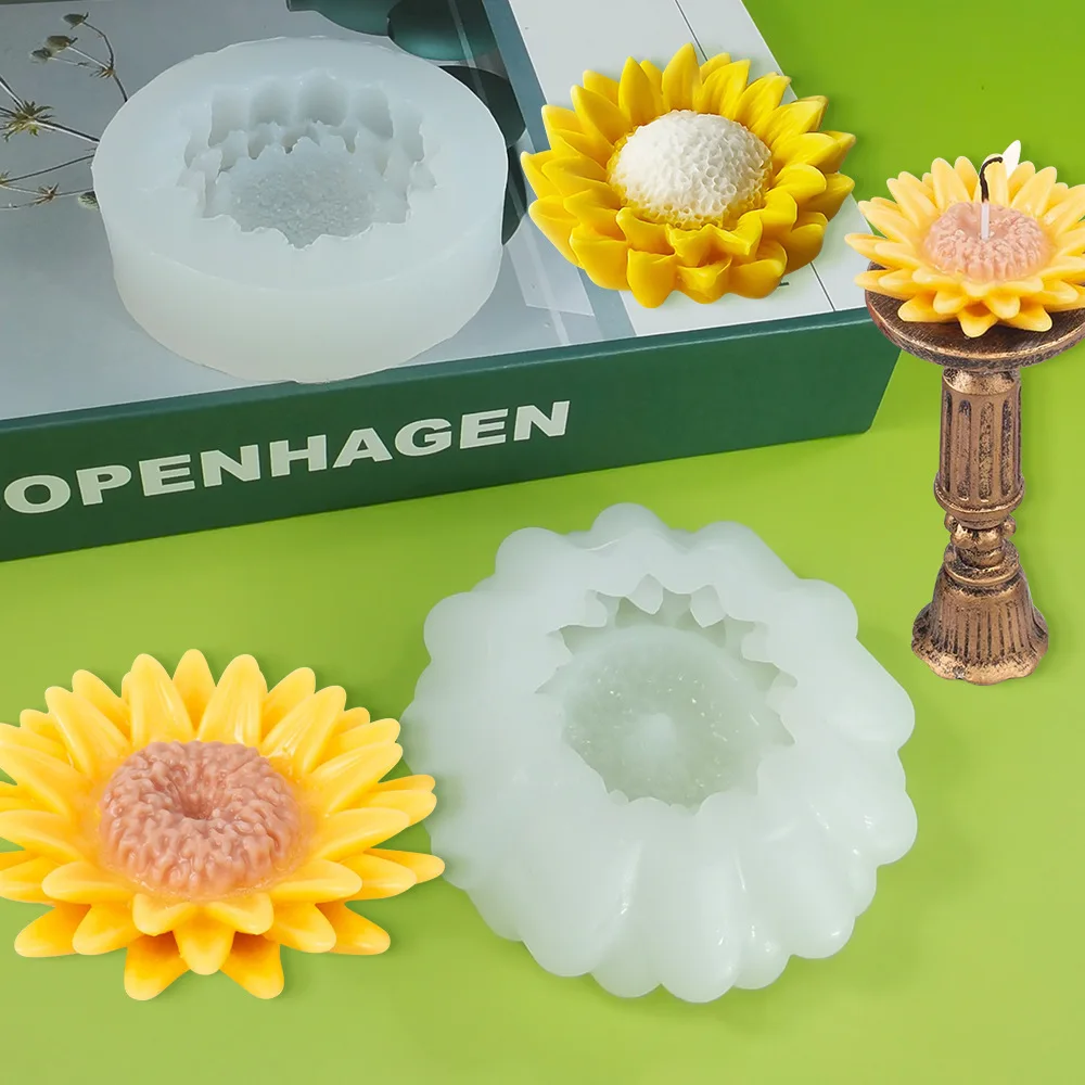 

Форма для ароматерапии подсолнечника, силиконовая форма для шоколадного торта подсолнечника, форма для подвески с кристаллами