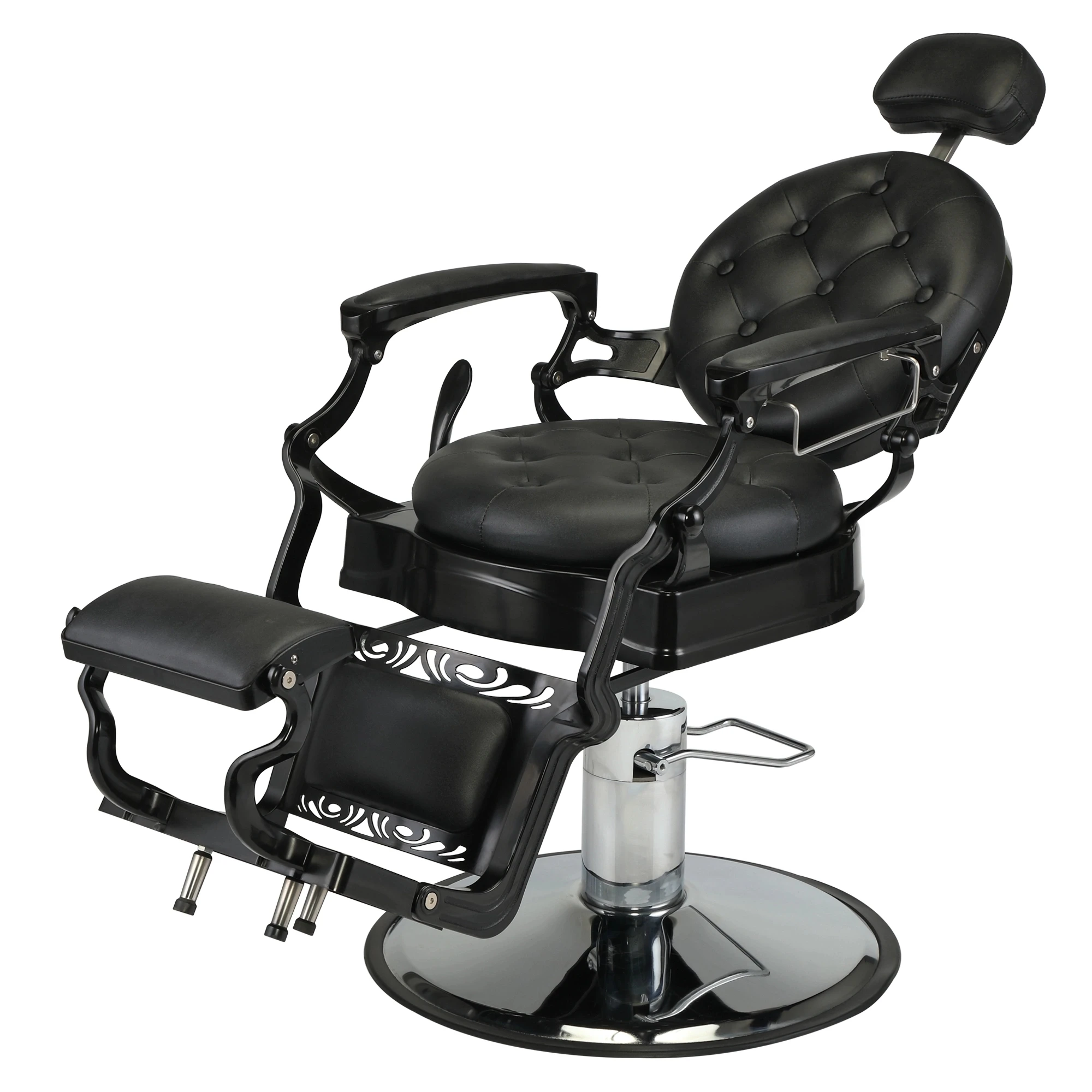 

Retro Leather Barber Chair , Black XH