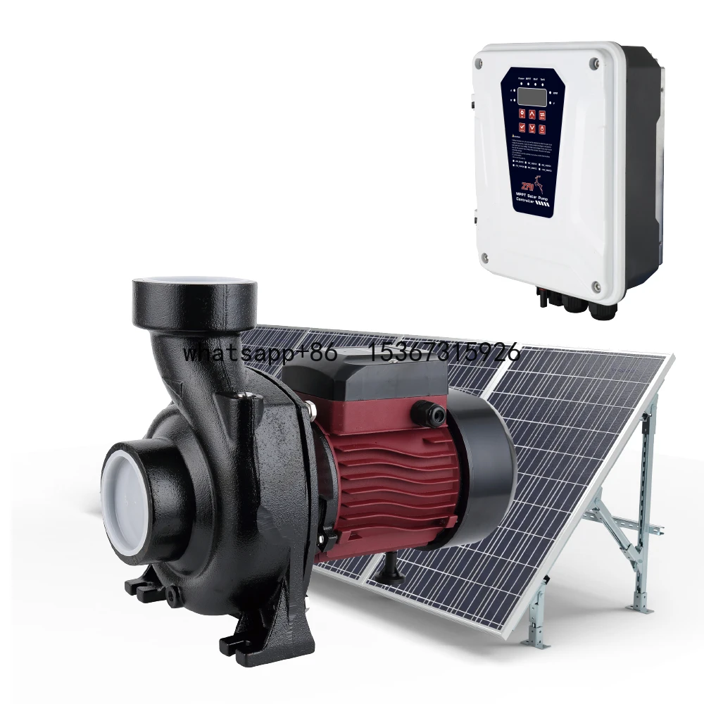 ZRI MPPT Controller 2/3/4 Inch 3  Solar Pumps For Agriculture Solar Surface Water Pump System