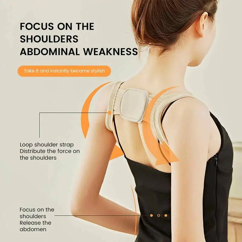 Adjustable Clavicle Posture Corrector Men Women Upper Back Brace Shoulder Lumbar Support Belt Lightweight Posture Correction