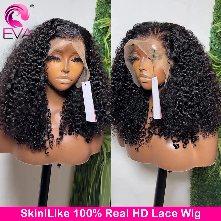 

Eva Curly HD Lace Front Human Hair Wigs 13x4 13x6 HD Lace Frontal Wig Brazilian Deep Wave 7x5 9x6 HD Lace Closure Wigs For Women