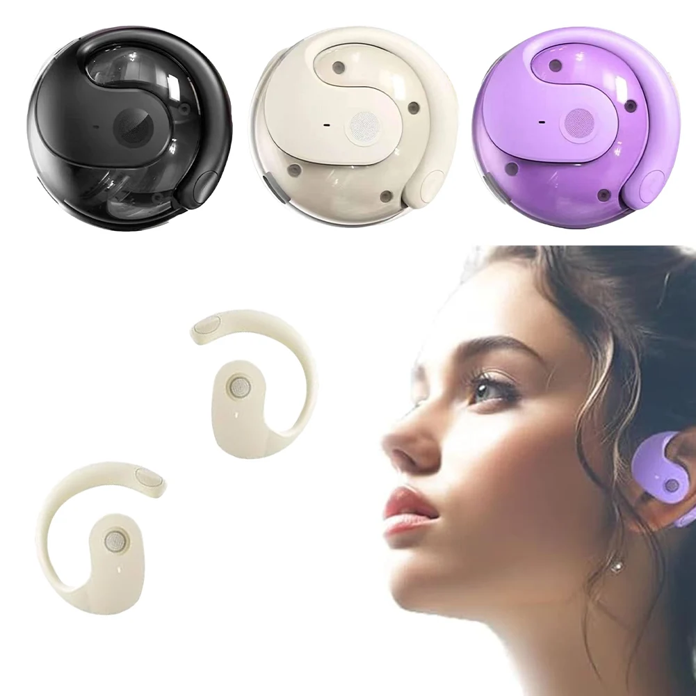 Simultaneous Interpretation Earphone Bluetooth-Compatible 5.0 Real Time Translation Earbuds Ear Hanging Headphone for Travelers