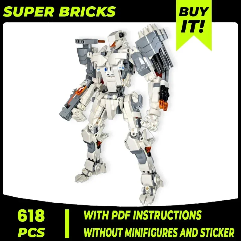 Moc Building Blocks Mechanical Model Mecha Ranger Technical Bricks DIY Assembly Construction Toys For Child Holiday Gifts