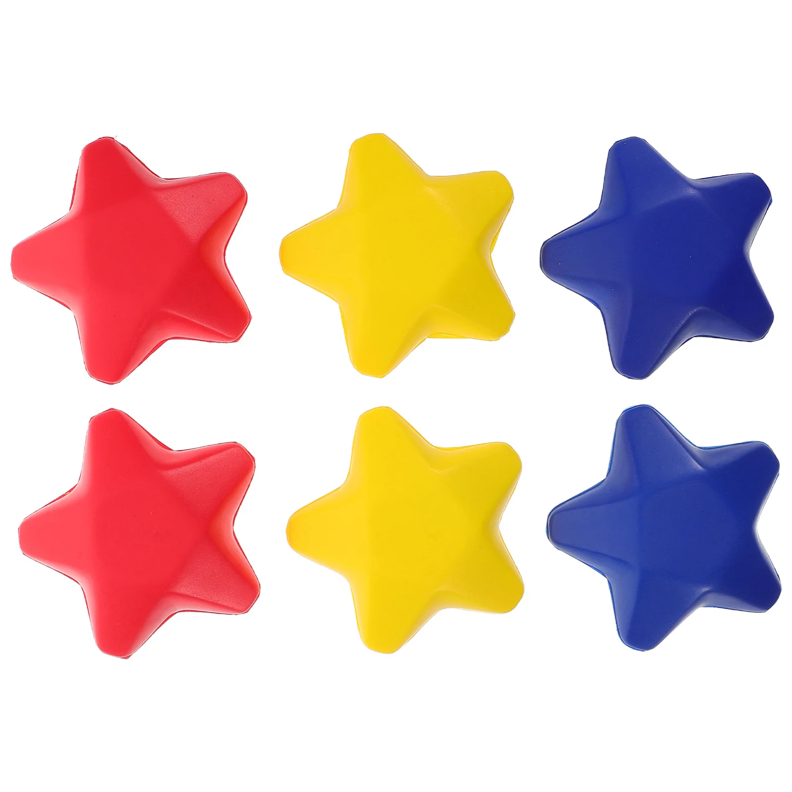 6 قطعة كرات الضغط على شكل نجمة صفراء ملونة قابلة للعصر تململ حسية للأطفال والكبار في الفصول الدراسية مكتب استخدام ألعاب تغيير الألوان